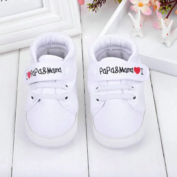 0-18M Boy Girl Soft  Canvas Sneakers