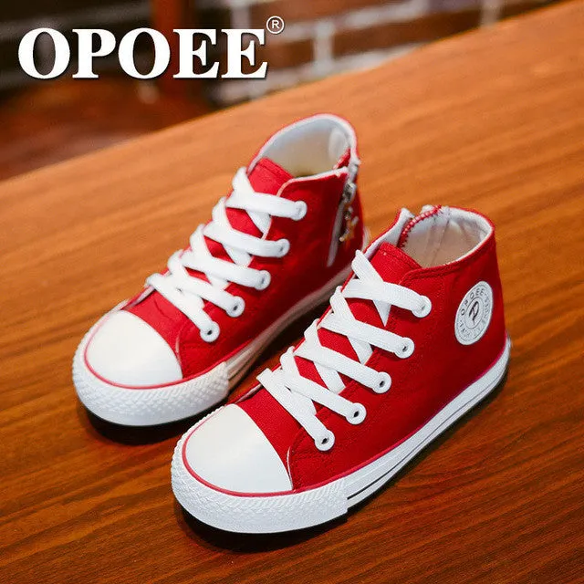 25-37M | Boys & Girls | Zipper Canvas Sneakers