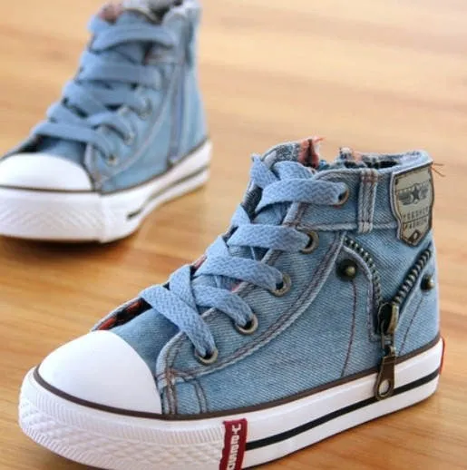 25-37M | Boys & Girls | Zipper Canvas Sneakers