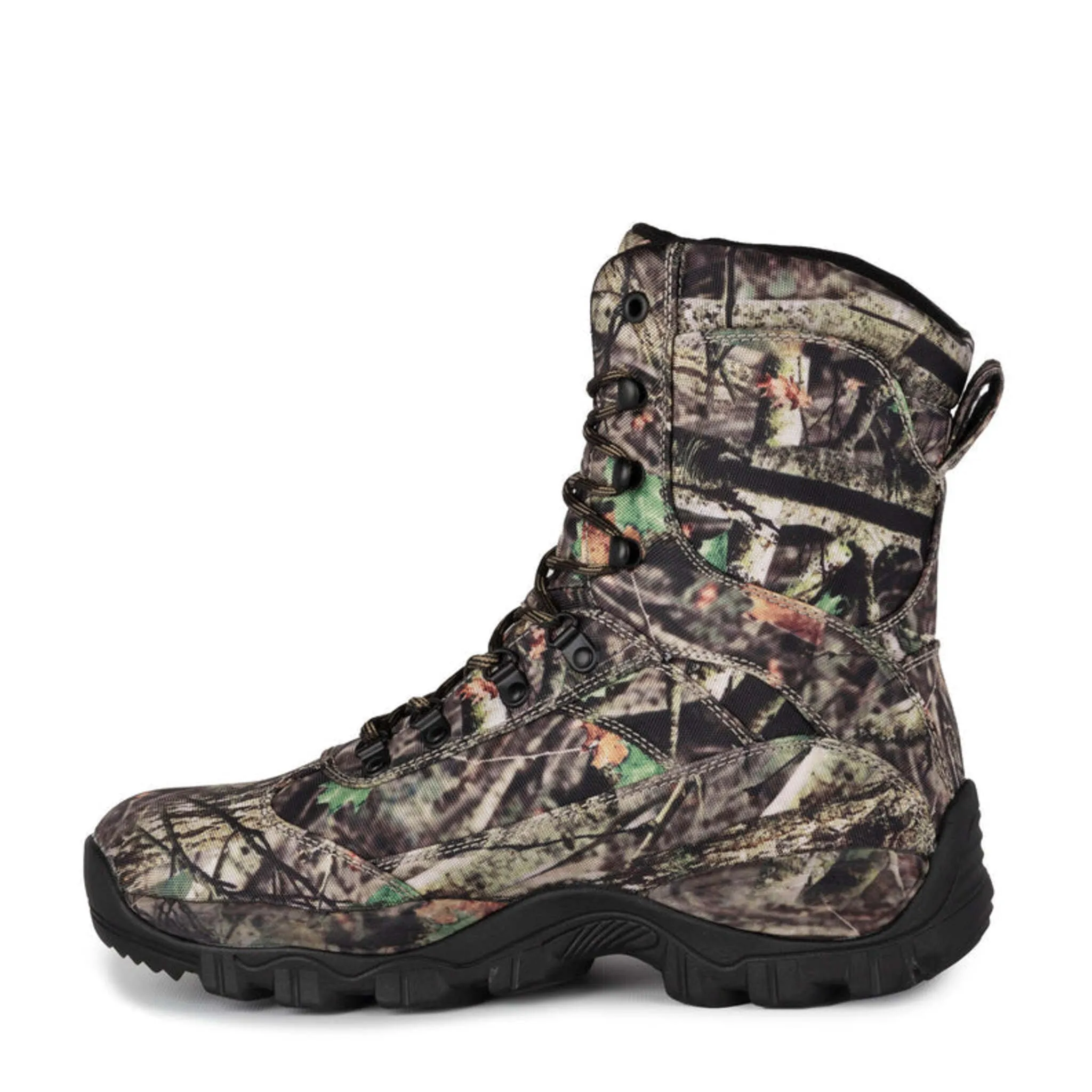 Acton 8" Backtrack Camo Insulated Hunting Boots - 400g Thinsulate, Waterproof & Breathable Drylock II Membrane, Hydrophobic Nylon Upper, Sizes 7-13"
