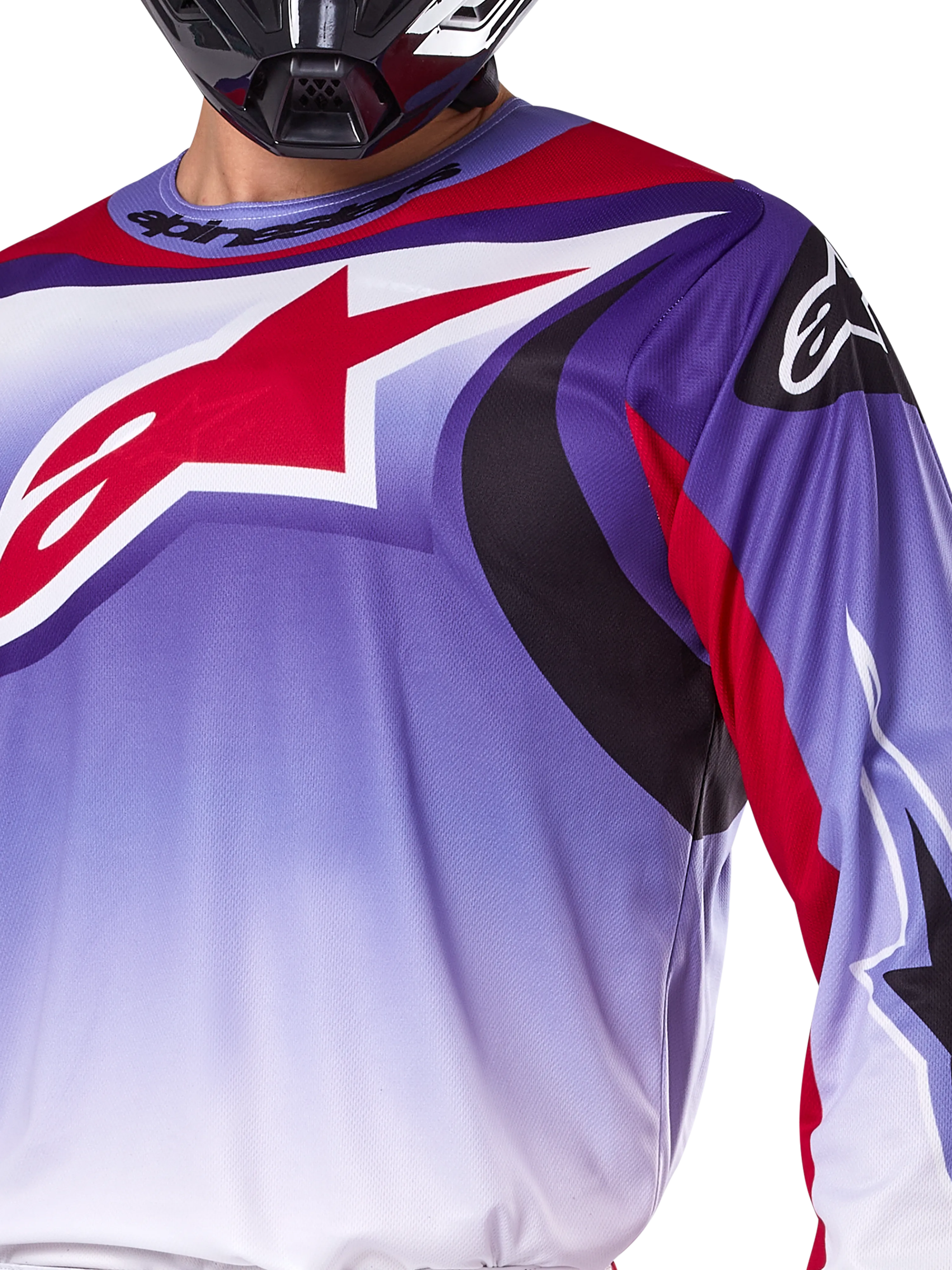 ALPINESTARS 2025 FLUID WURX JERSEY - PURPLE/BRIGHT RED