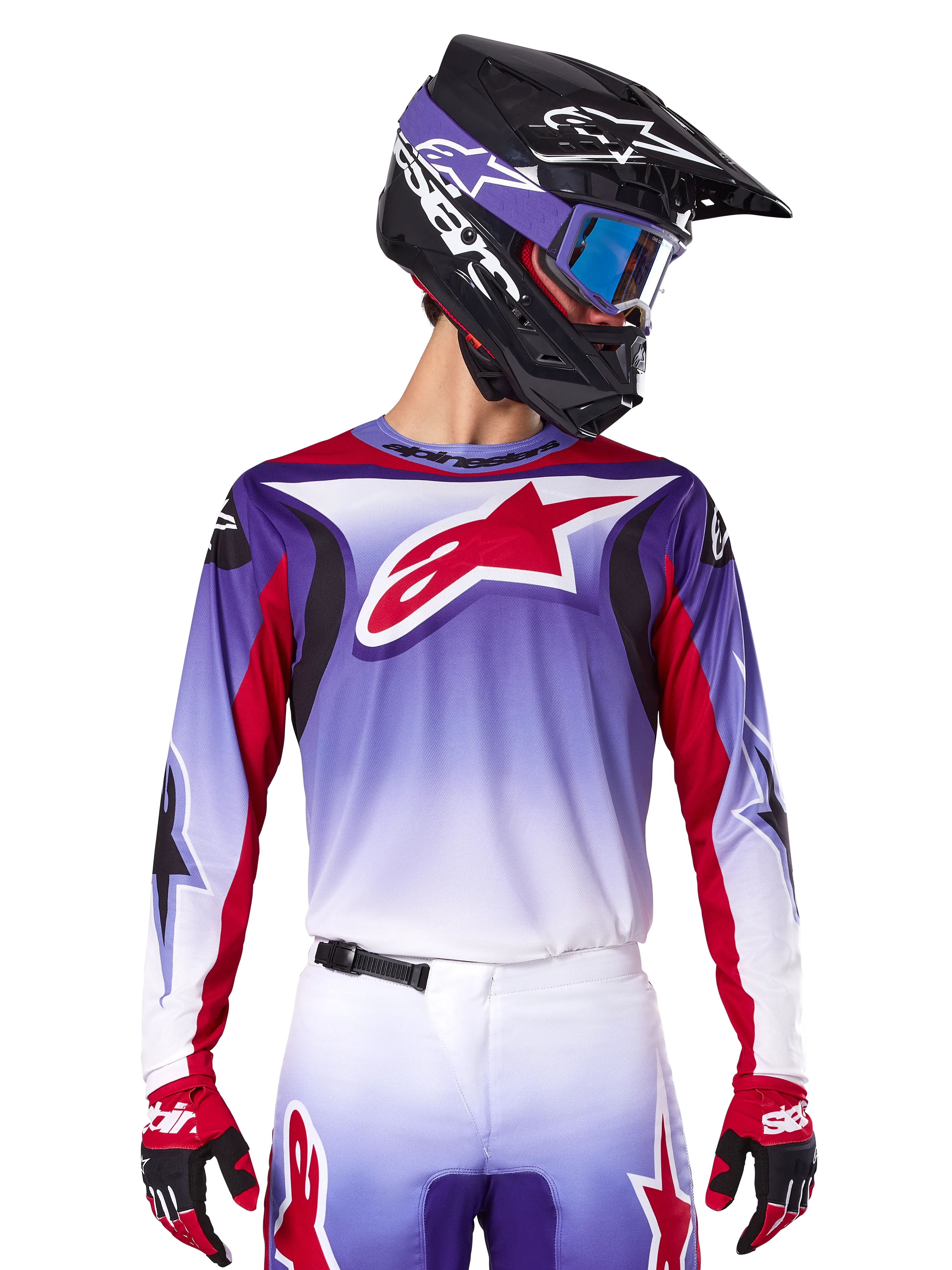 ALPINESTARS 2025 FLUID WURX JERSEY - PURPLE/BRIGHT RED