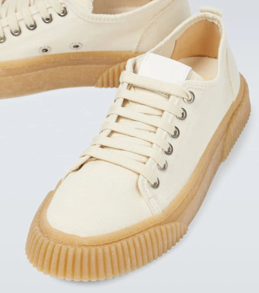 Ami Paris Canvas lace-up sneakers