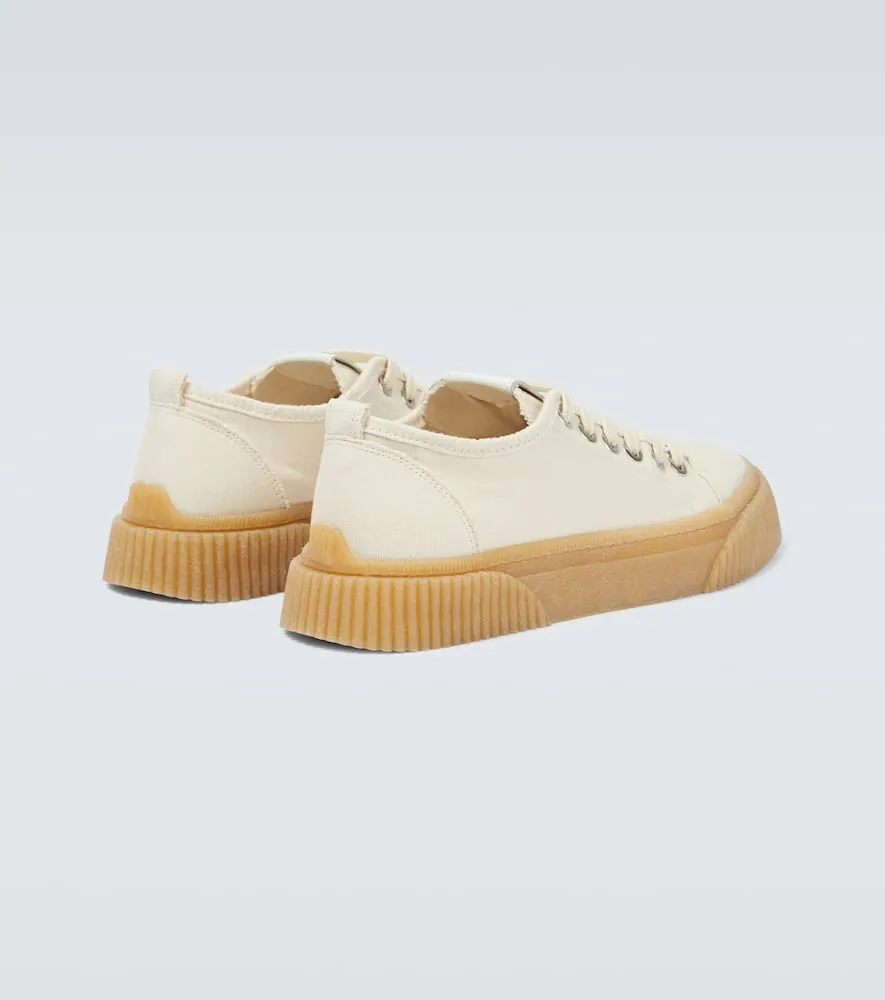 Ami Paris Canvas lace-up sneakers