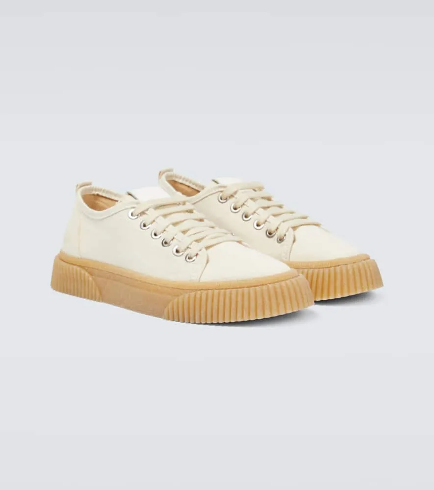 Ami Paris Canvas lace-up sneakers