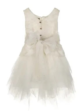 Baptism Dress with Swarovski crystal  - LAURA
