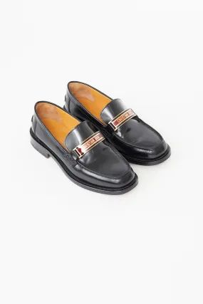 Black Patent Code Loafer