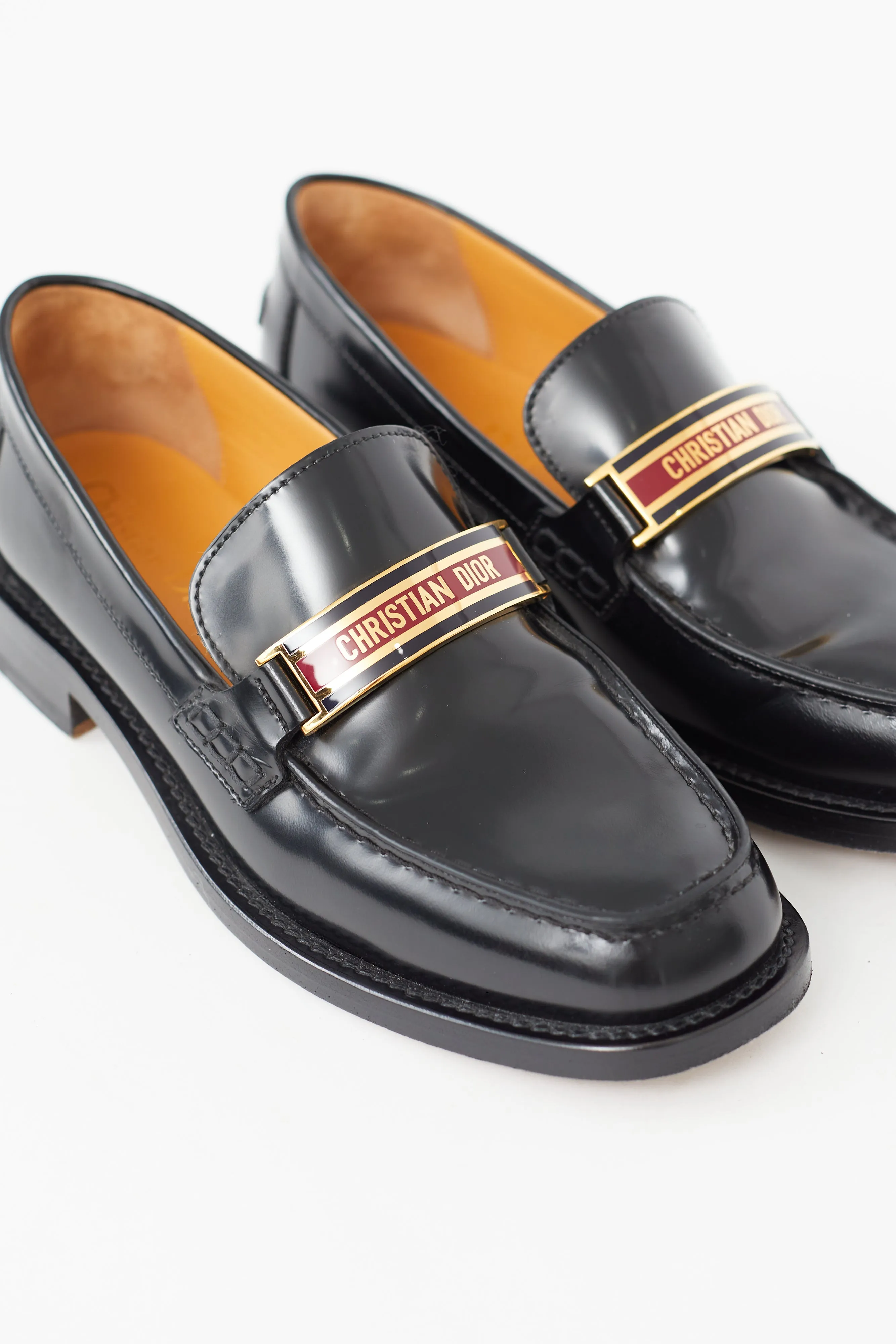 Black Patent Code Loafer