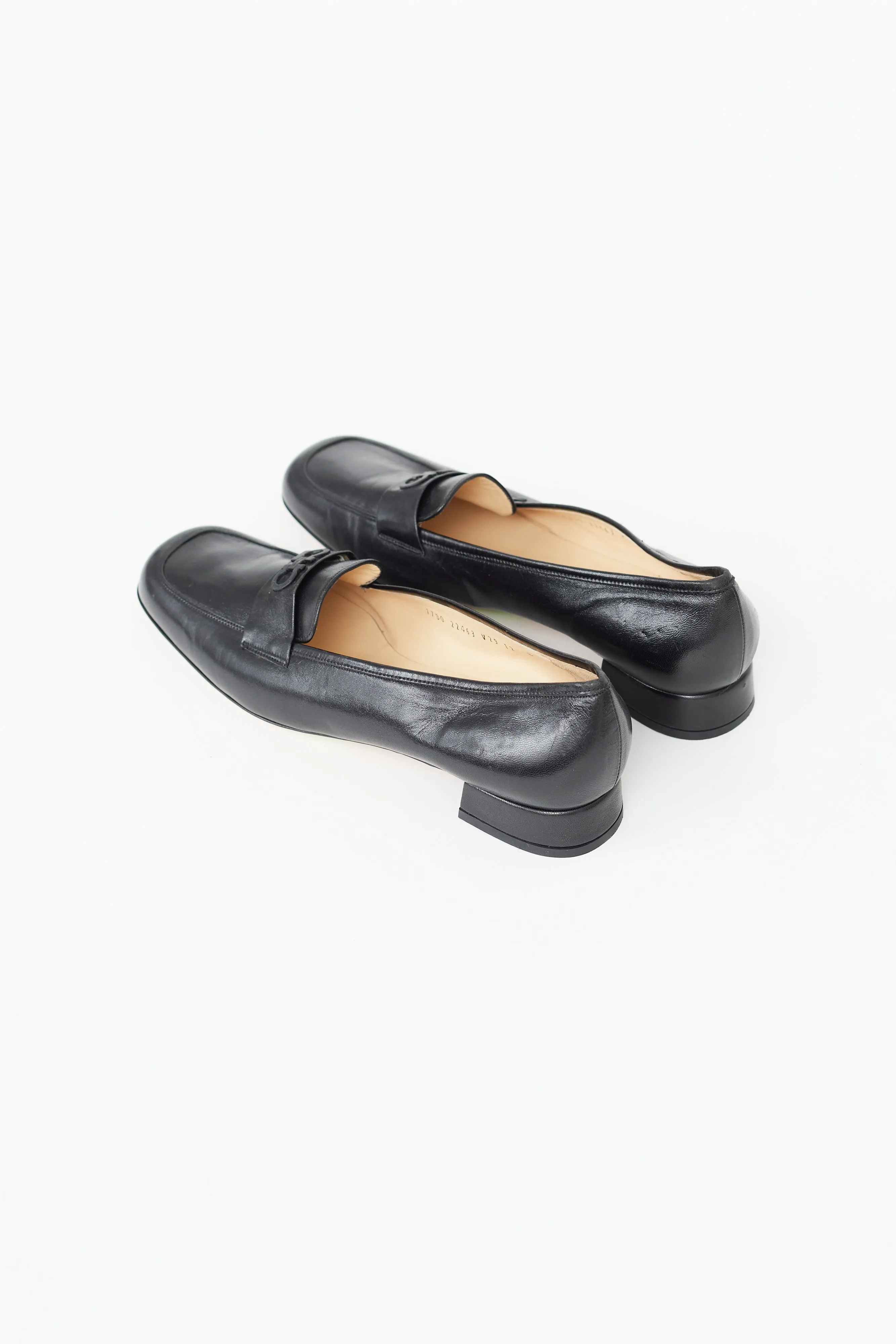 Black Tonal Gancini Loafer