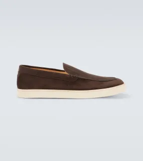 Brunello Cucinelli Herringbone suede loafers