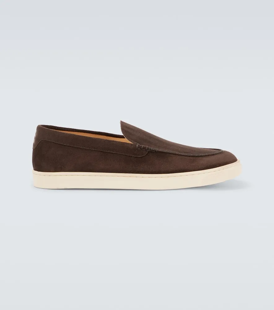 Brunello Cucinelli Herringbone suede loafers