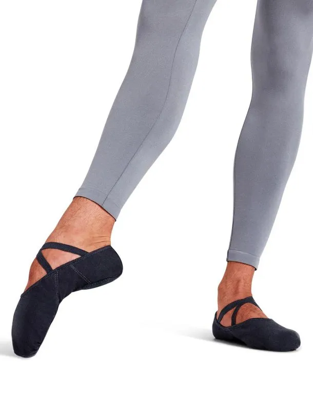 Capezio 2028 Canvas Juliet II Split-Sole Ballet Shoe - Black