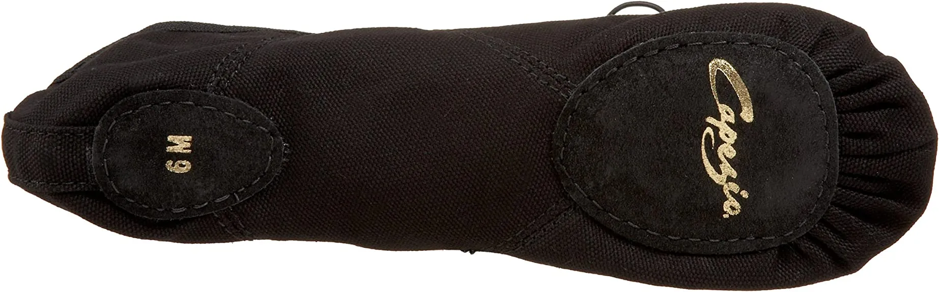 Capezio 2028 Canvas Juliet II Split-Sole Ballet Shoe - Black
