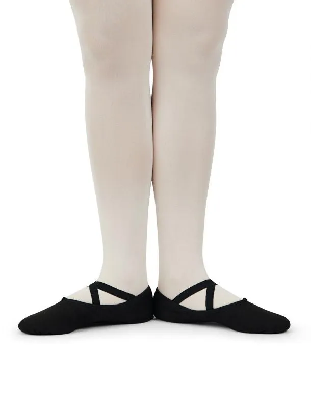 Capezio 2028 Canvas Juliet II Split-Sole Ballet Shoe - Black