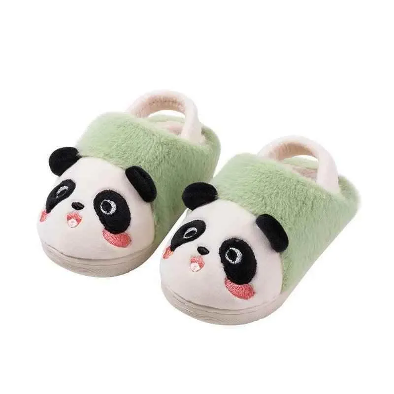 Children's Casual Shoes - Plush Cartoon Panda Slippers for Kids TSS211