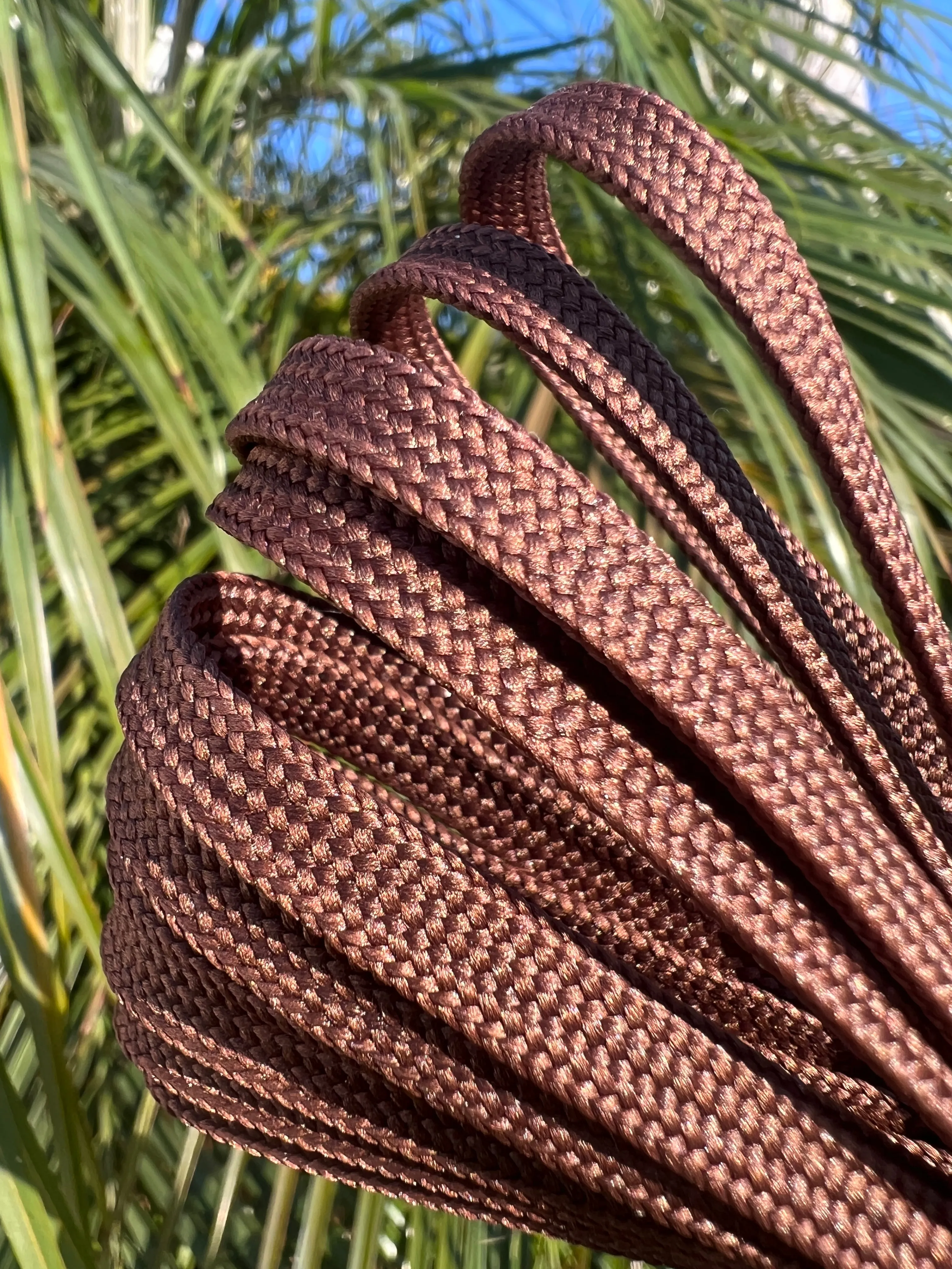 Chocolate Brown 96 inch (244 cm) CORE Shoelace by Derby Laces (NARROW 6MM wide lace)