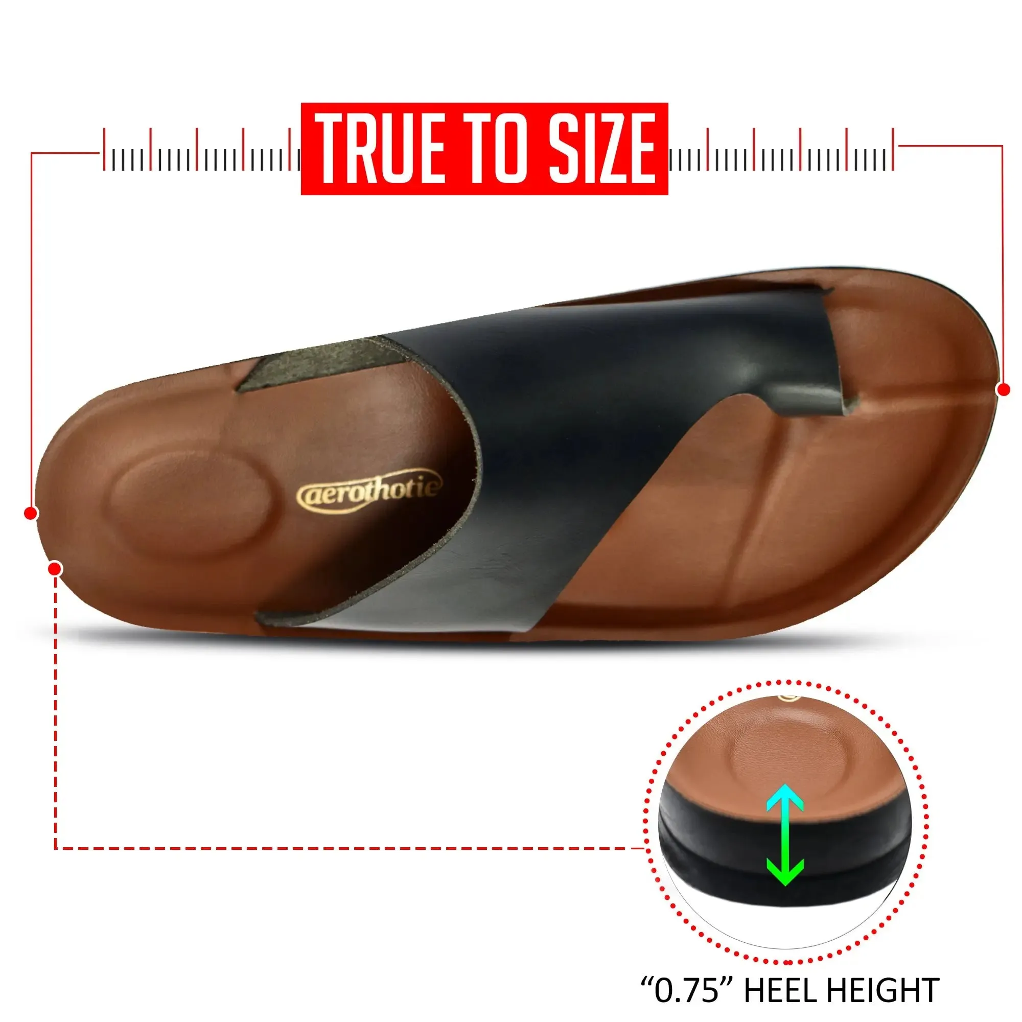 Comfortable Ergonomic Arch Support Slides for Women by Aerothotic