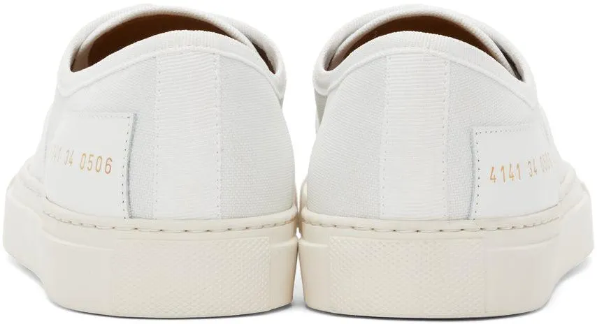Common Projects White Four-Hole Low Sneakers
