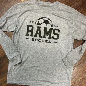 Custom Soccer Team Long Sleeve Shirt
