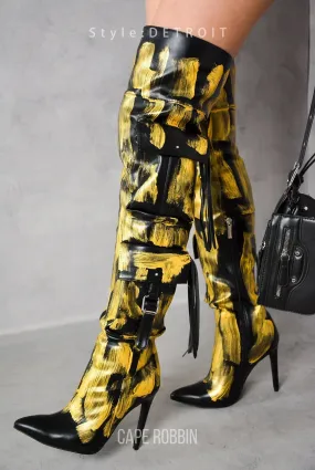 Detroit....Closed Toe Thigh High Boots