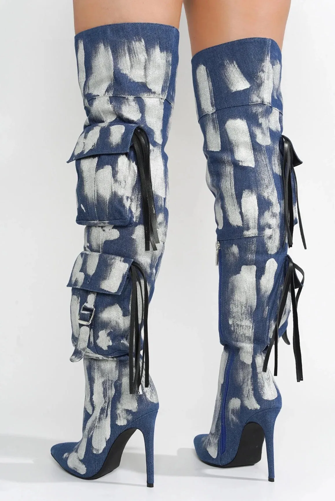 Detroit....Closed Toe Thigh High Boots