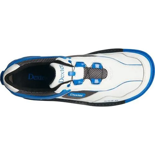 Dexter Mens SST 6 Hybrid BOA Right Hand Bowling Shoes Wide White/Blue