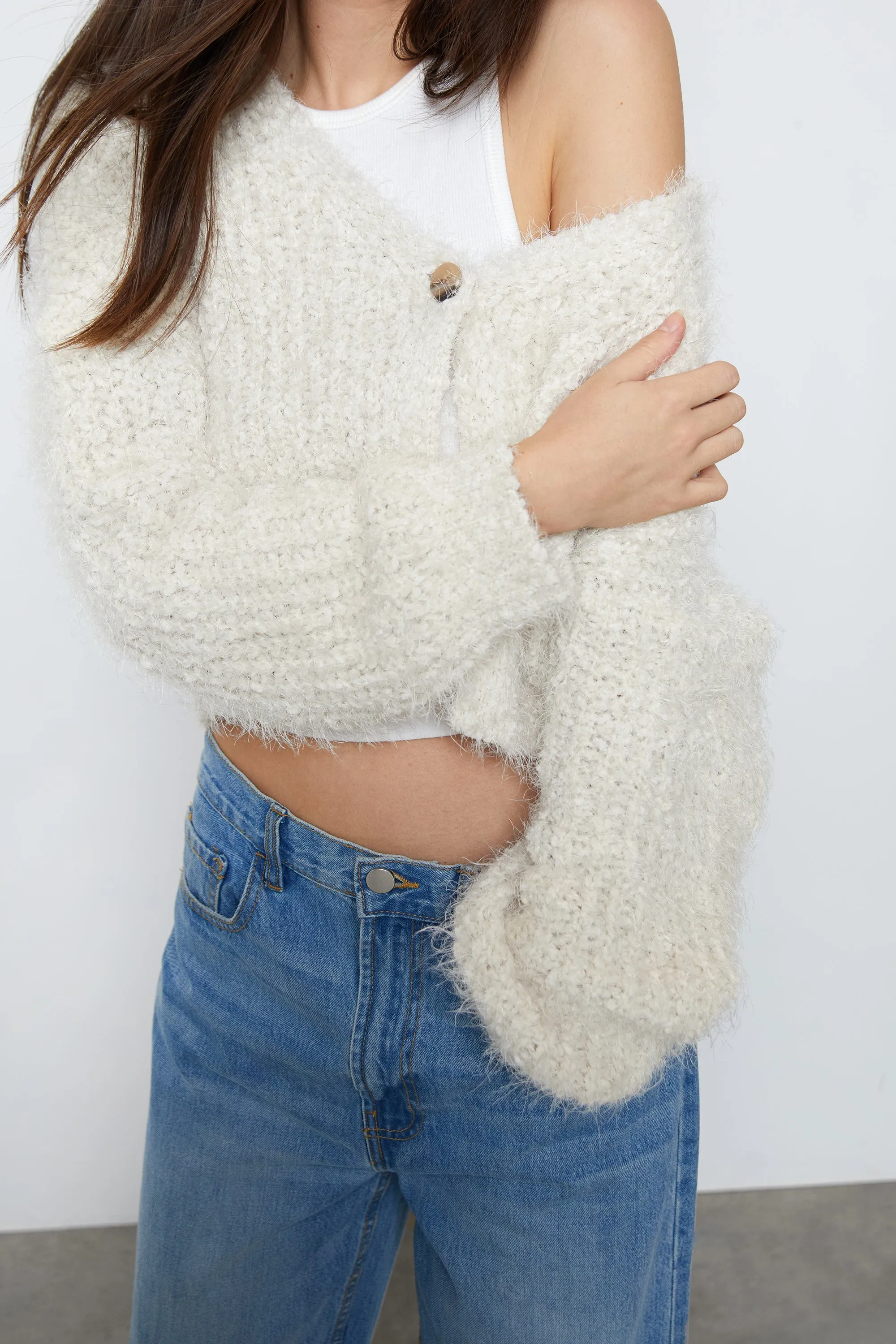 FUZZY CARDIGAN