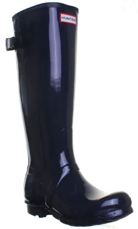Hunter Original Back Adjustable Gloss In Navy