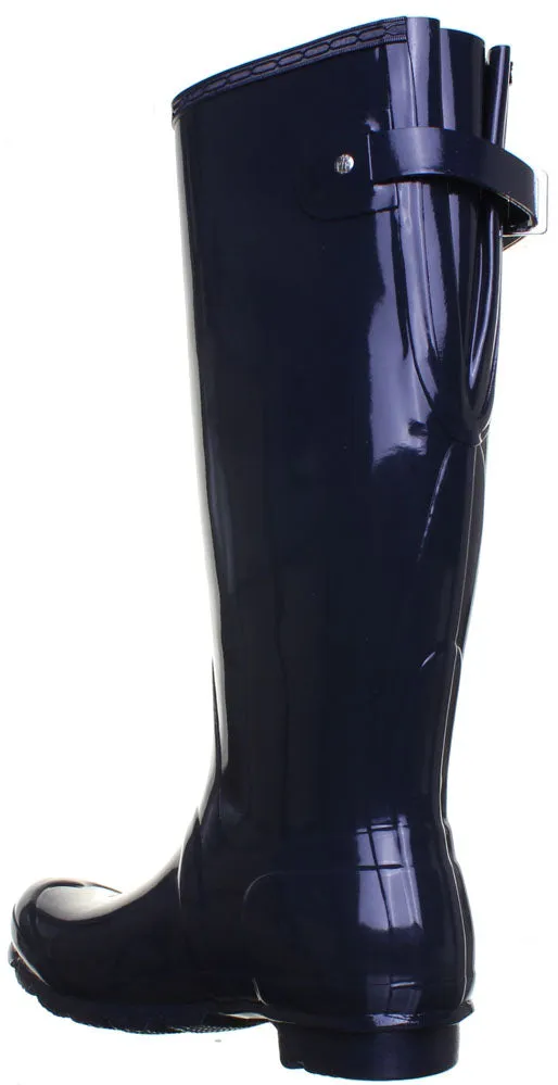 Hunter Original Back Adjustable Gloss In Navy