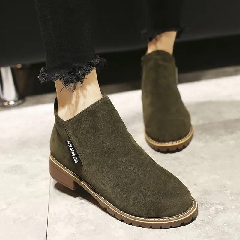 Ivyshape | Classic Ankle Winter Boots for Women