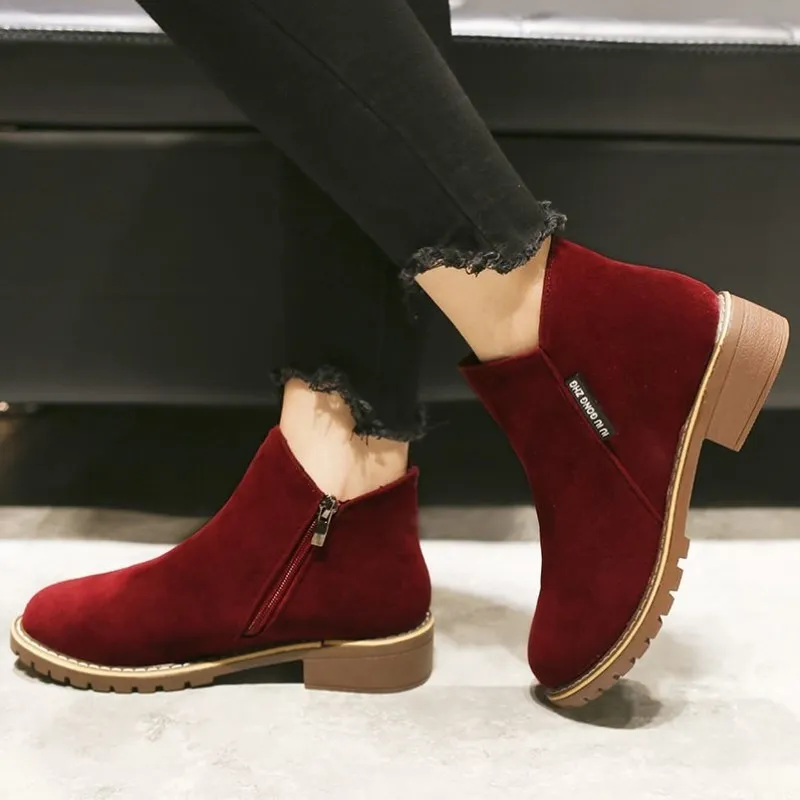 Ivyshape | Classic Ankle Winter Boots for Women