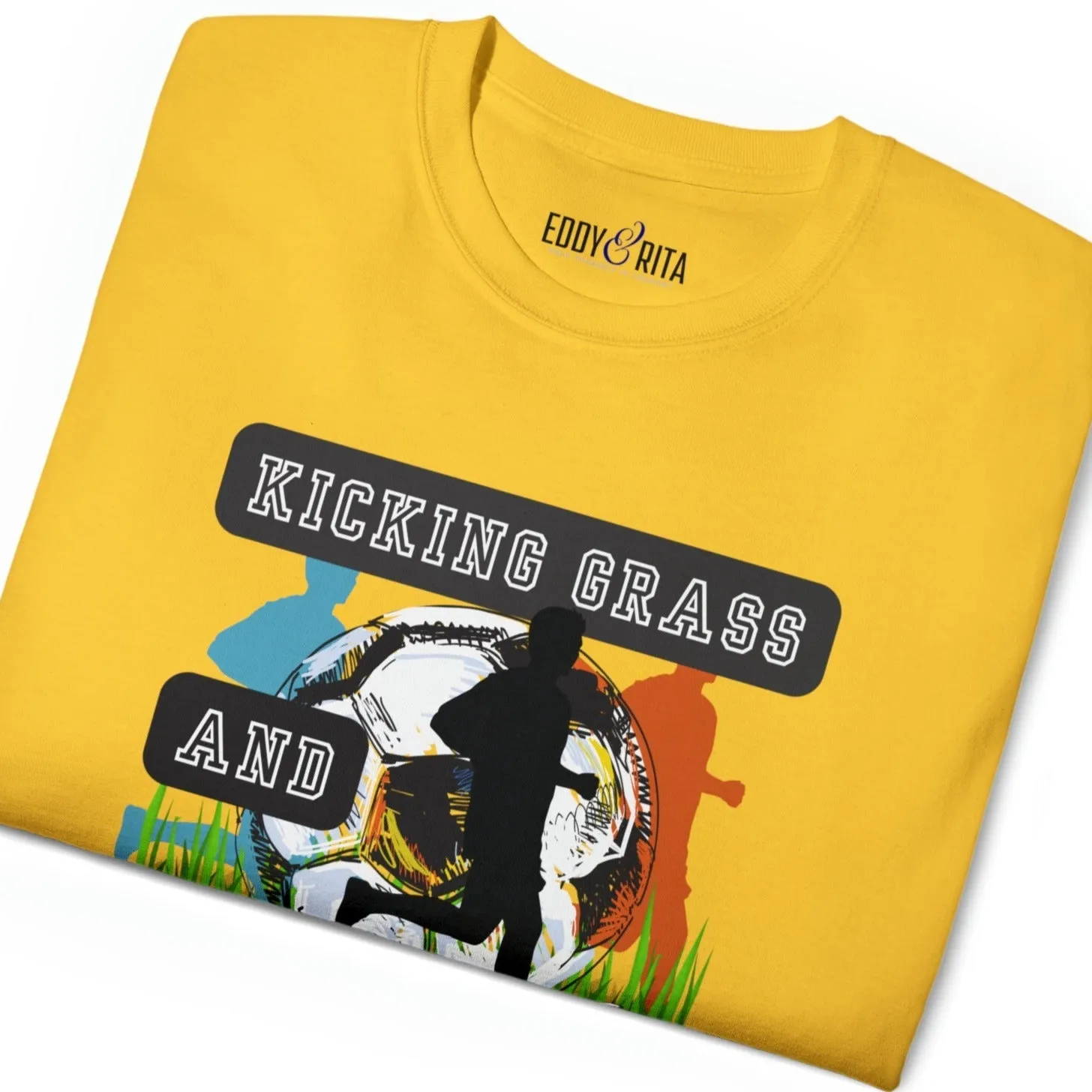 Kicking Grass and Taking Names Men's Tee - Soccer-Inspired Shirt for Winners