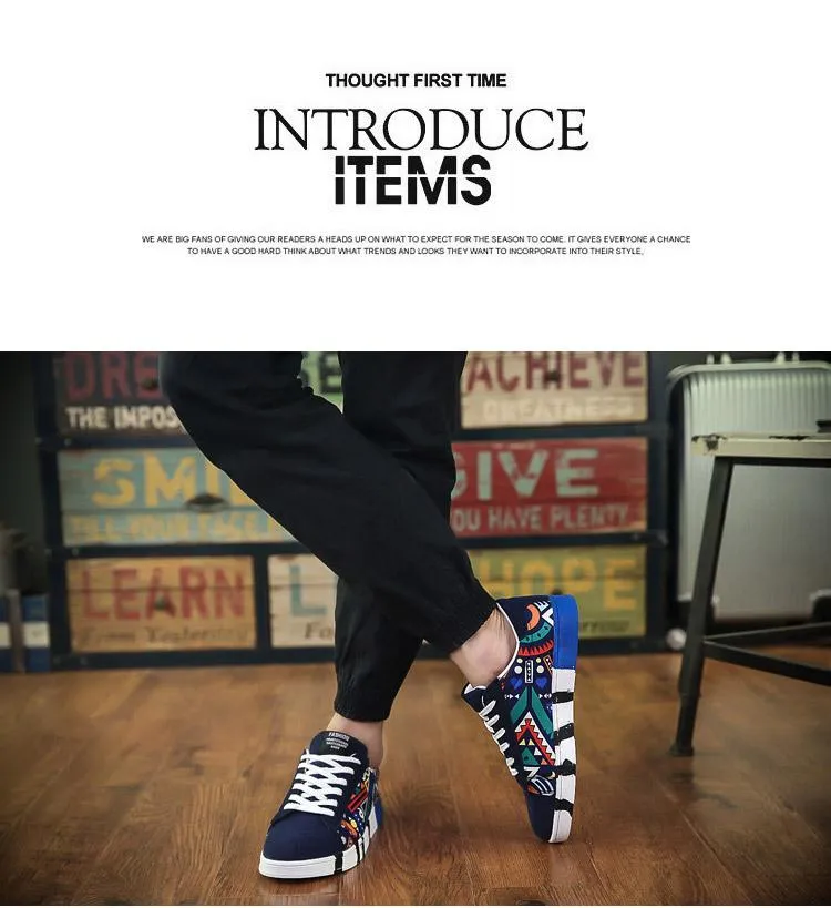 Men Shoes Casual Canvas Fashion Lightweight Lace Up Sneakers Summer Breathable Flats Male Footwear