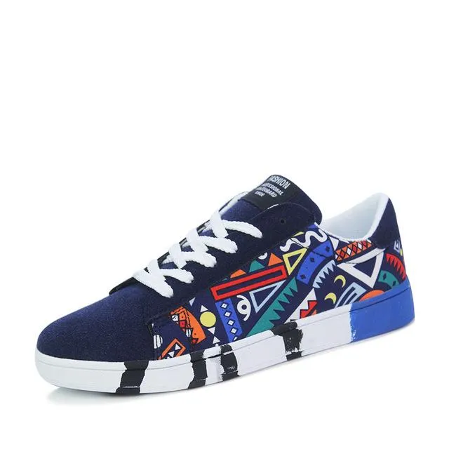 Men Shoes Casual Canvas Fashion Lightweight Lace Up Sneakers Summer Breathable Flats Male Footwear