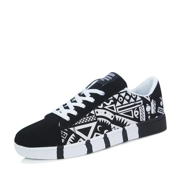 Men Shoes Casual Canvas Fashion Lightweight Lace Up Sneakers Summer Breathable Flats Male Footwear