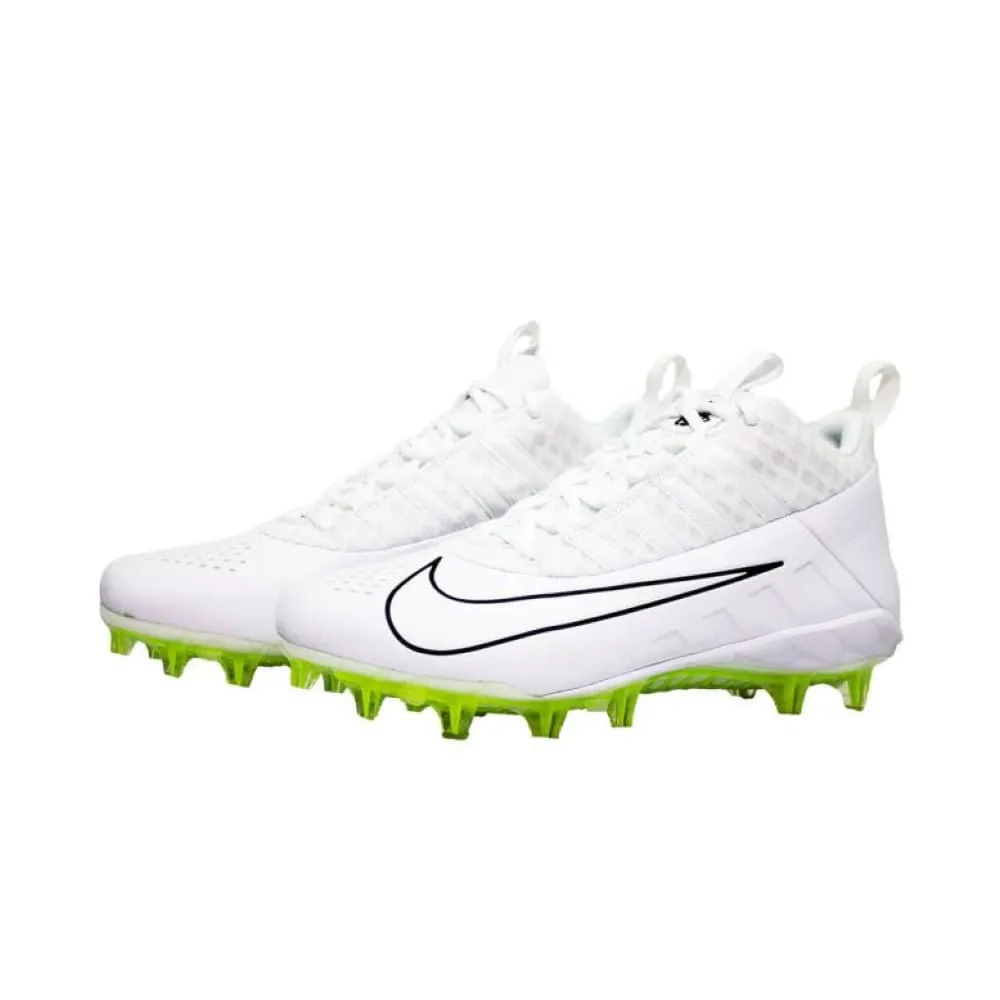 Nike Alpha Huarache 6 Pro White/Volt Lacrosse Cleats