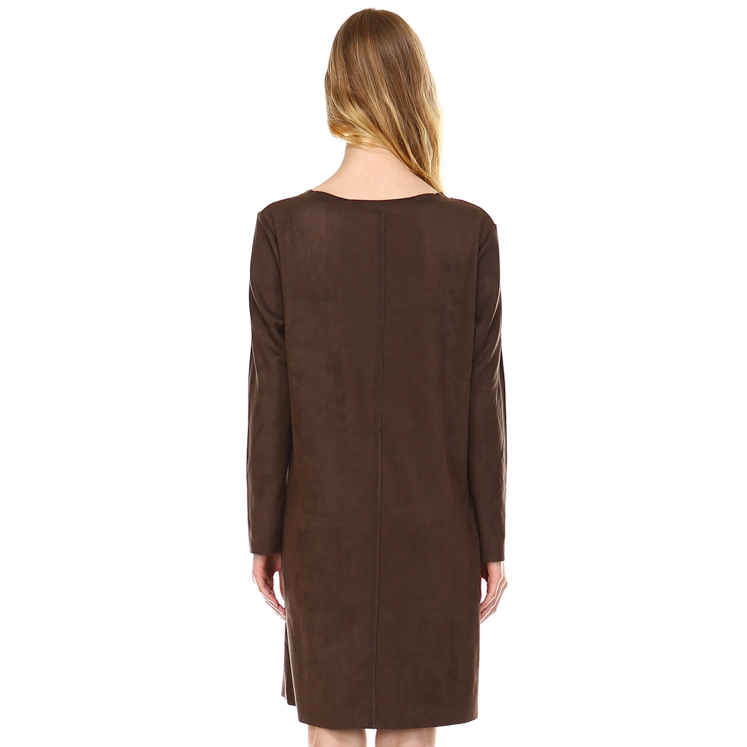 Pre-Order Faux Suede Aurora Dress