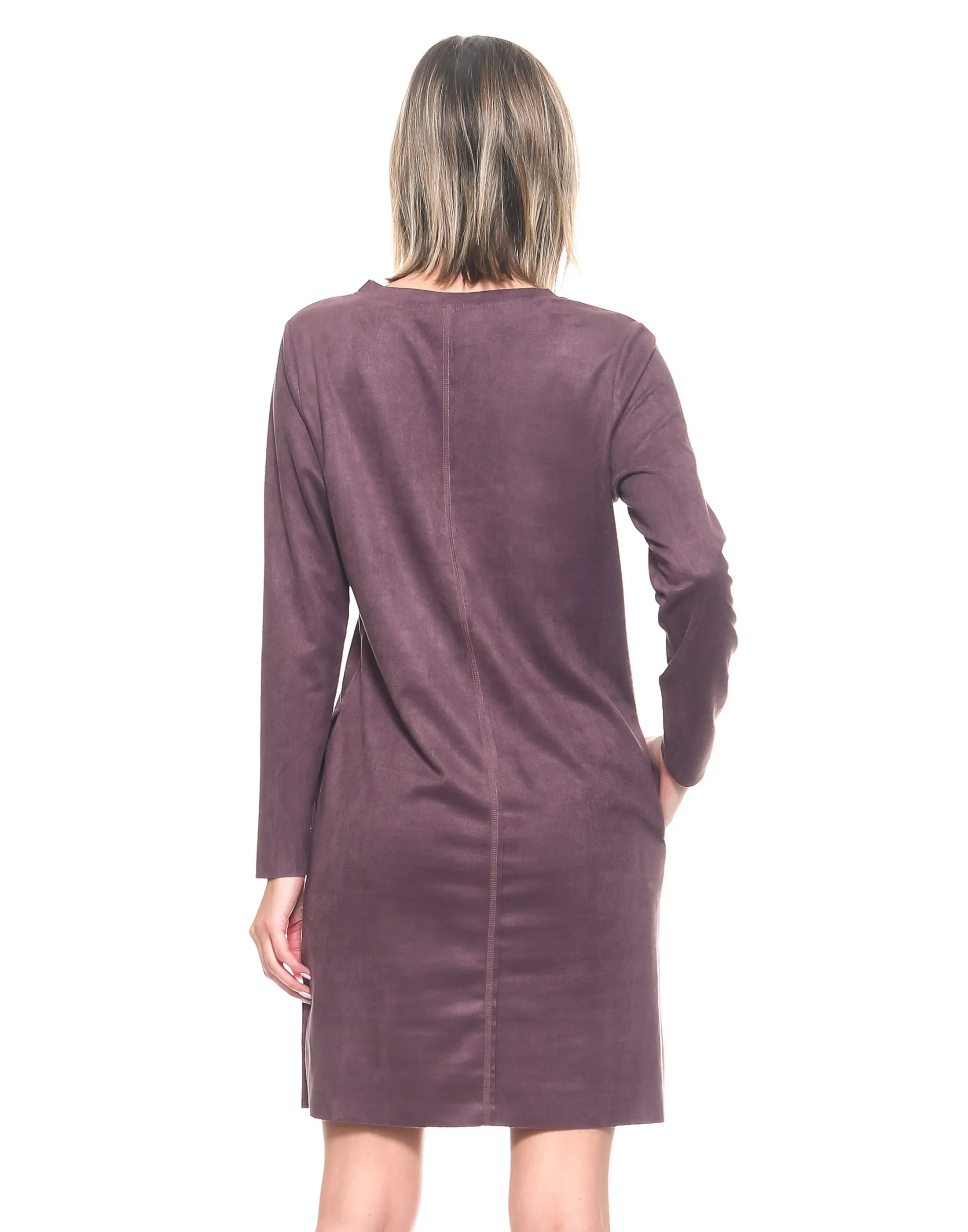 Pre-Order Faux Suede Aurora Dress