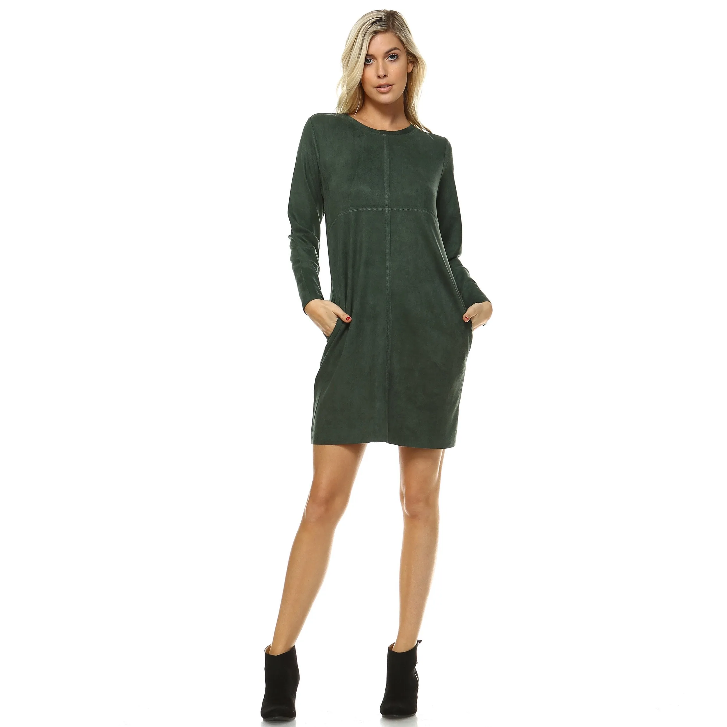 Pre-Order Faux Suede Aurora Dress