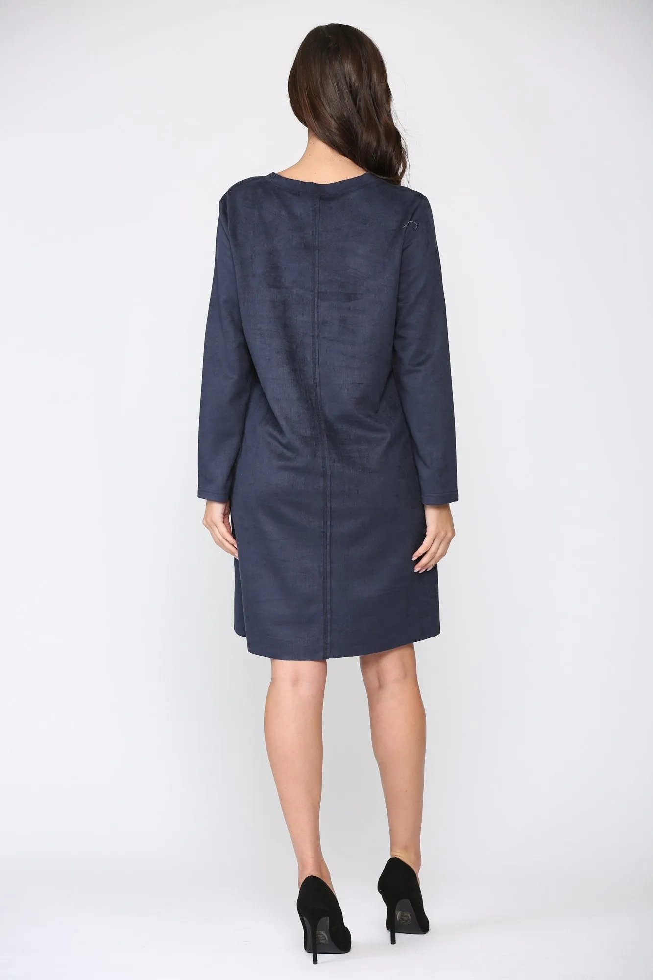 Pre-Order Faux Suede Aurora Dress