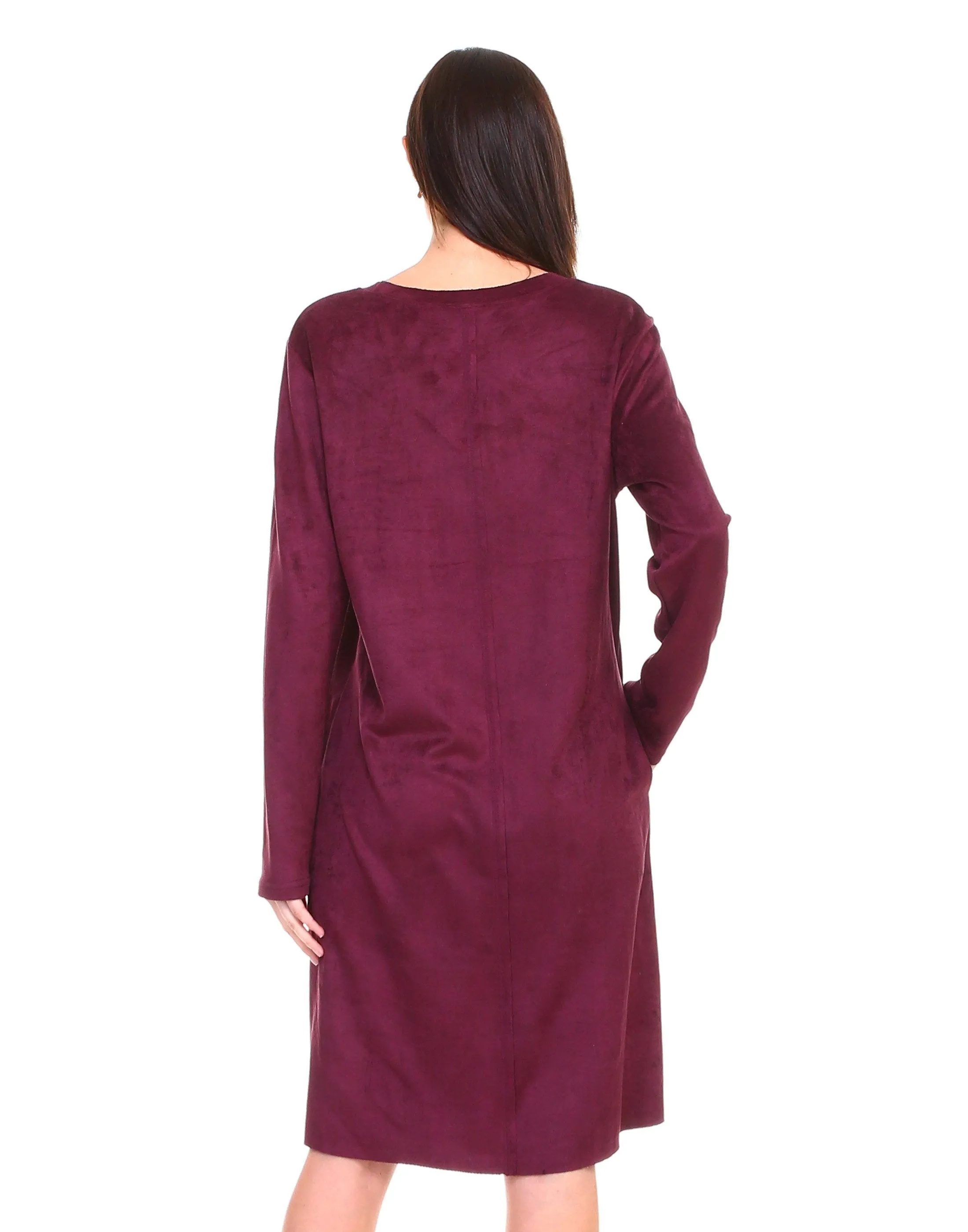 Pre-Order Faux Suede Aurora Dress