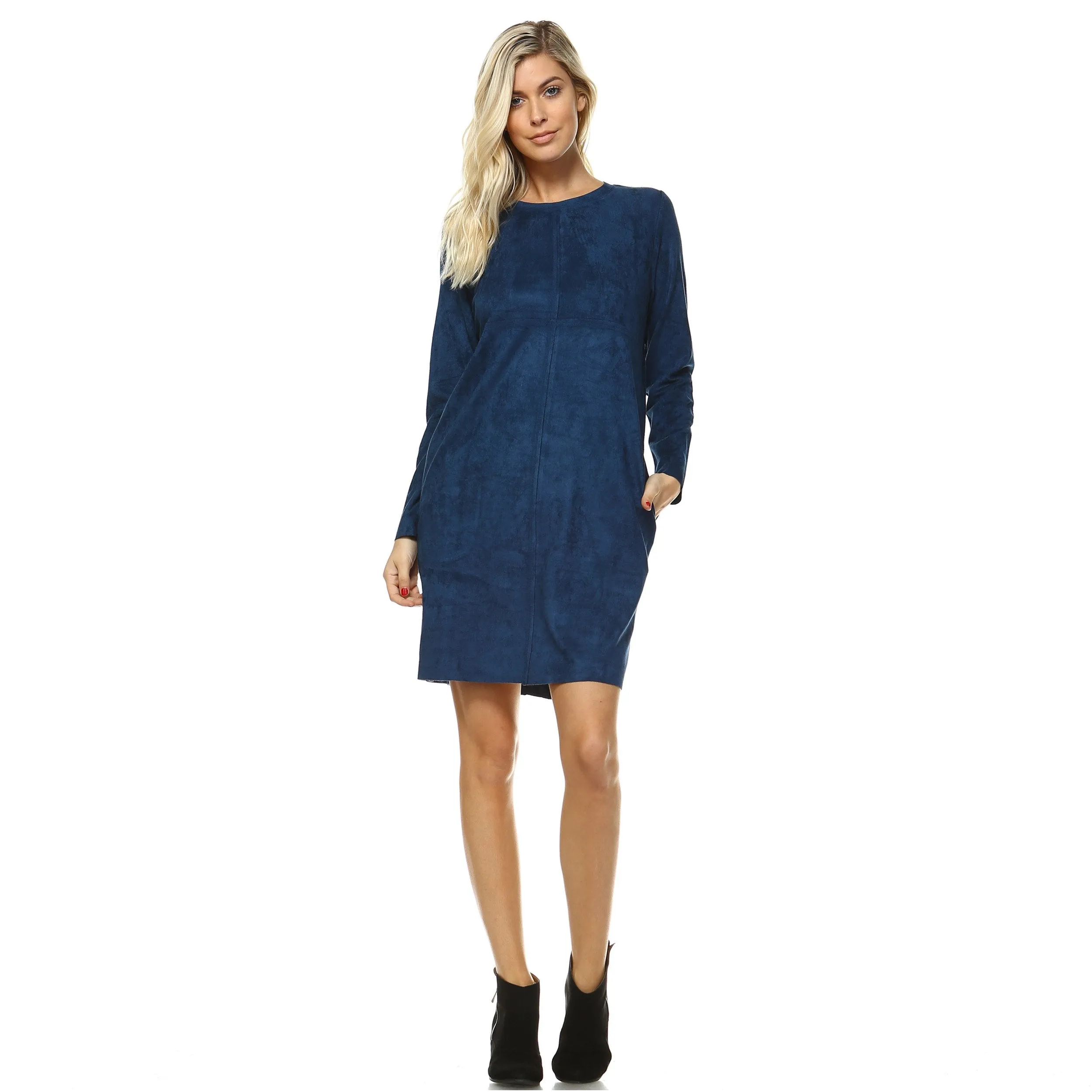 Pre-Order Faux Suede Aurora Dress