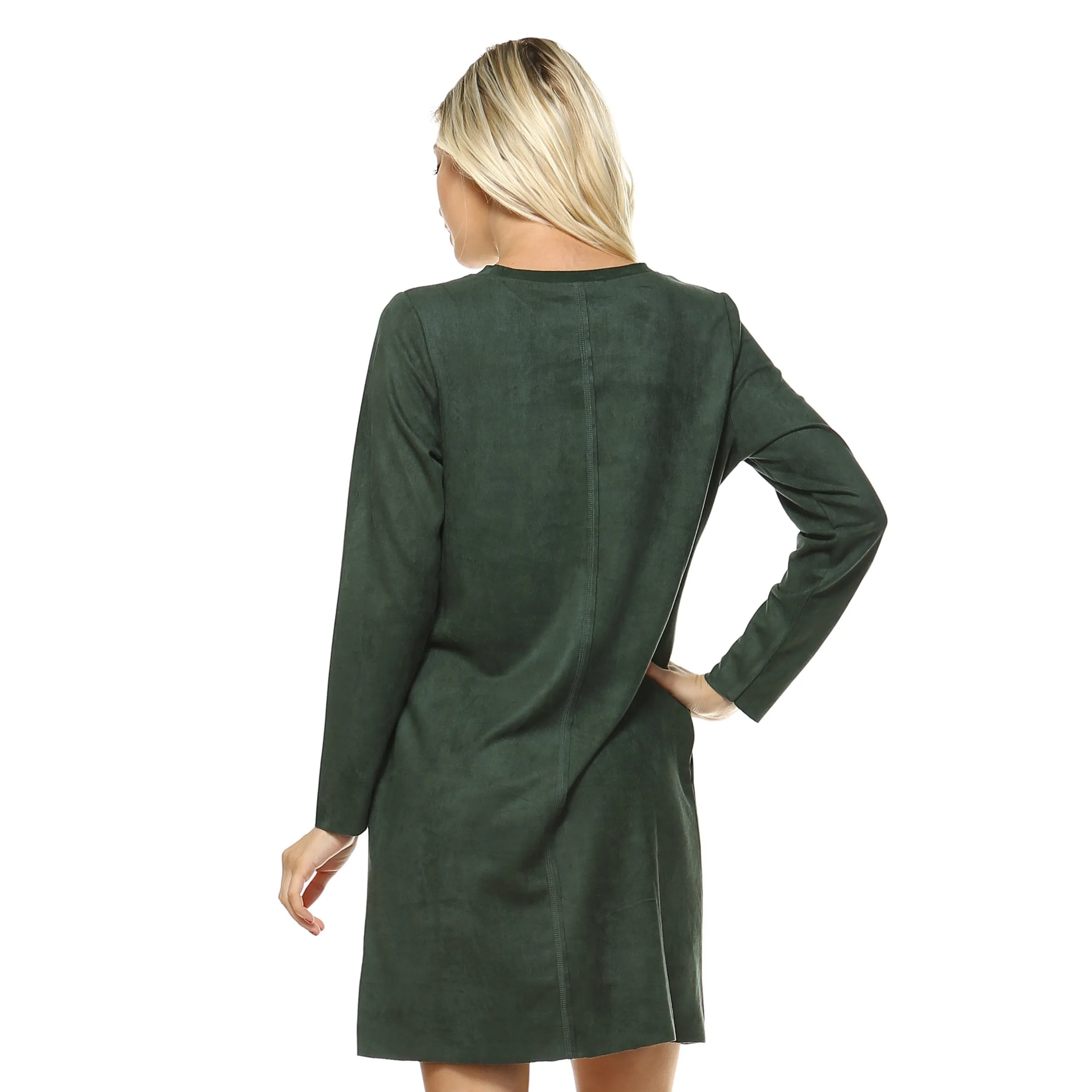 Pre-Order Faux Suede Aurora Dress