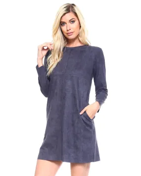 Pre-Order Faux Suede Aurora Dress
