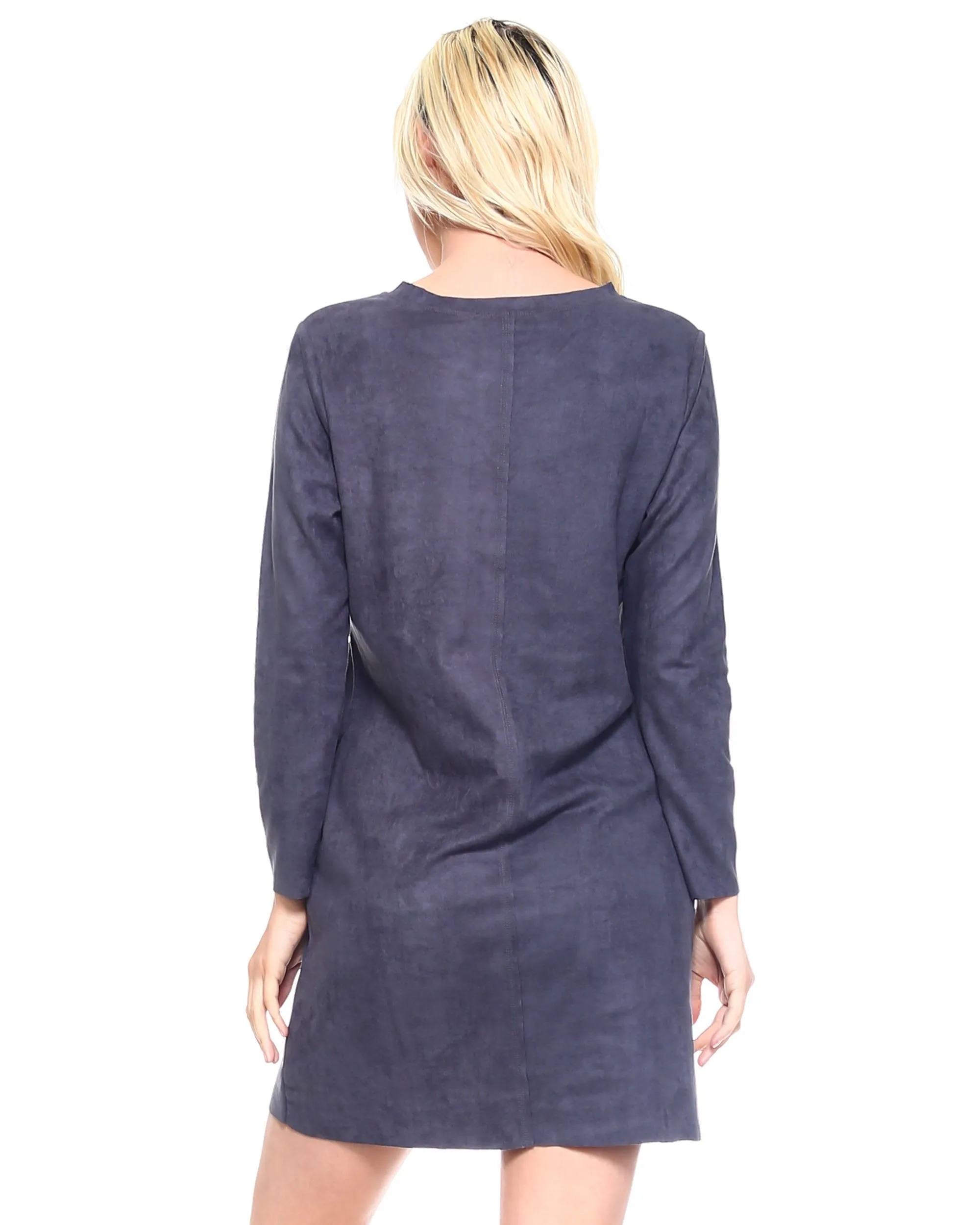 Pre-Order Faux Suede Aurora Dress