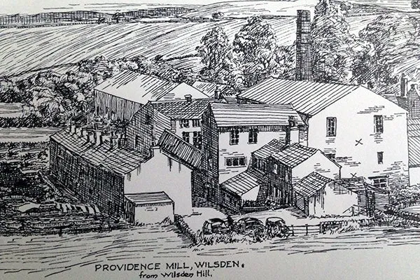 Providence Mill and Moss Row Canvas Print