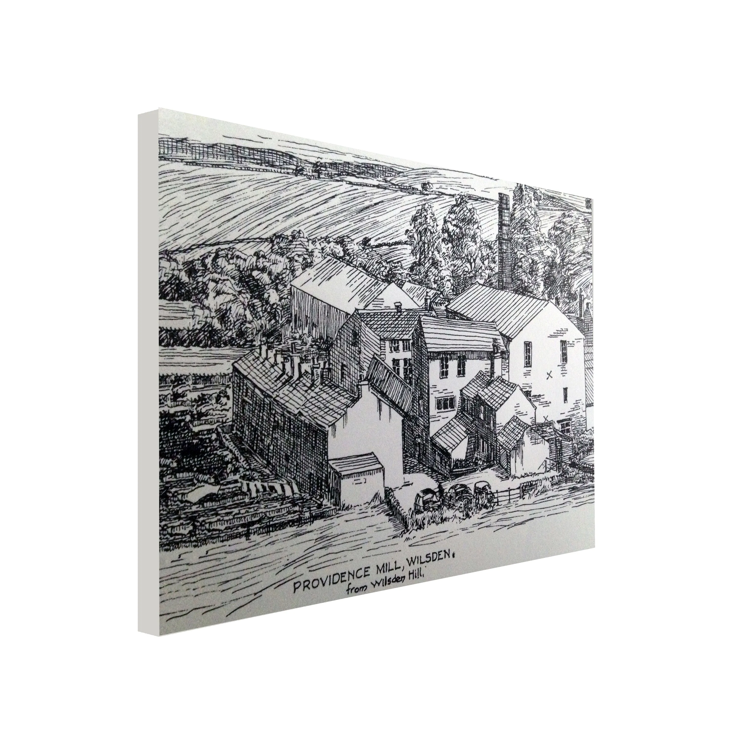 Providence Mill and Moss Row Canvas Print