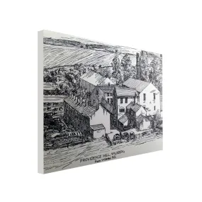 Providence Mill and Moss Row Canvas Print