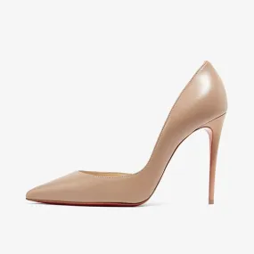 Timeless Nude Beige Leather Pumps