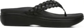 Vionic Women's Kenji Platform Flip Flops- Black